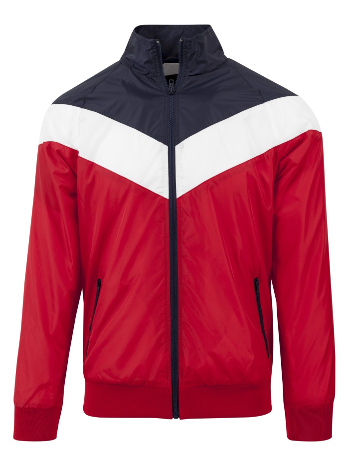 Arrow Zip Jacket red/navy/white