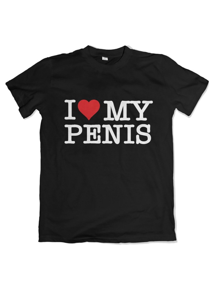 I Love My Penis Herren T-Shirt aus Baumwolle | Frechstoff
