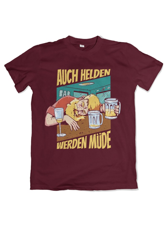 Auch Helden werden müde Men's T-Shirt | grobejungs.de