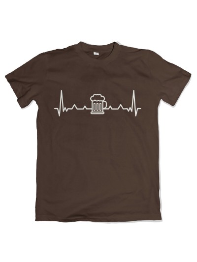 Bier Herzschlag Men's T-Shirt | grobejungs.de