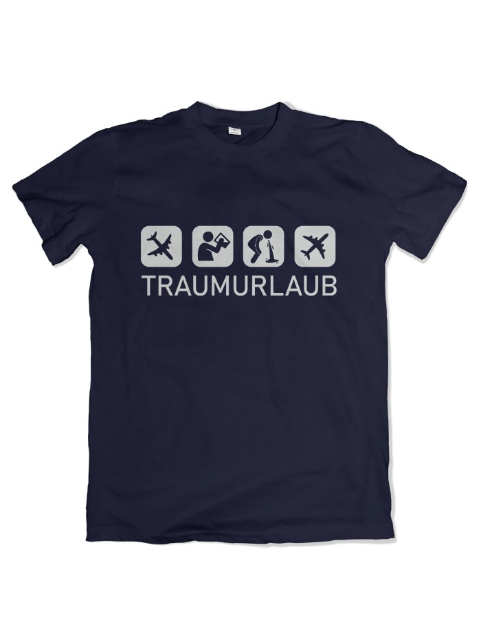 Traumurlaub Malle T-Shirt mit Piktogrammen | Helmut Ultras
