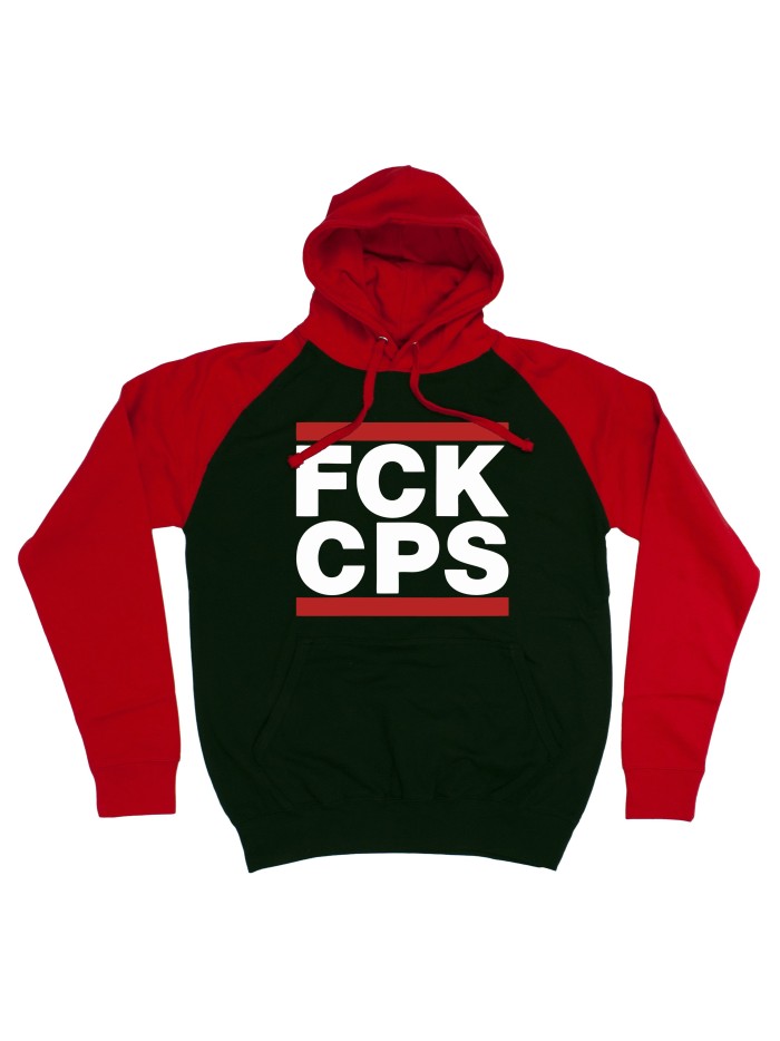 FCK CPS Baseball Hoodie, Black and Red | grobejungs.de