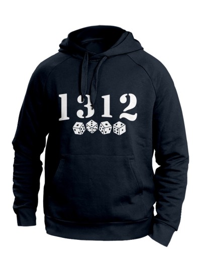 1312 Dice Hoodie, Stencil Print | grobejungs.de