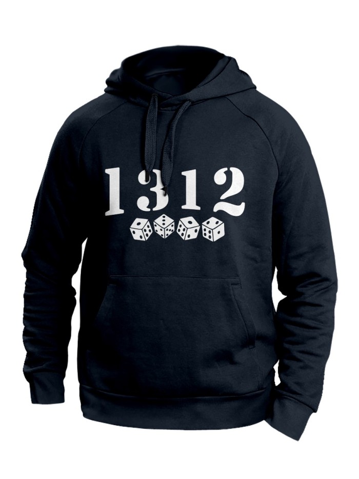 1312 Dice Hoodie, Stencil Print | grobejungs.de