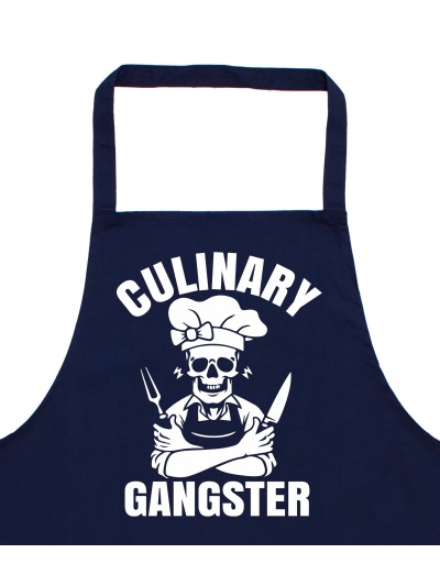 Culinary Gangster Skull Barbecue Apron