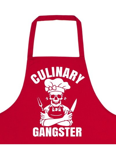 Culinary Gangster Skull Barbecue Apron