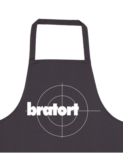 Bratort BBQ Apron with Crosshair Print