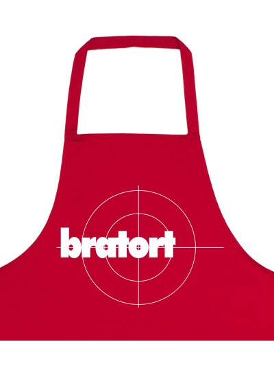 Bratort BBQ Apron with Crosshair Print