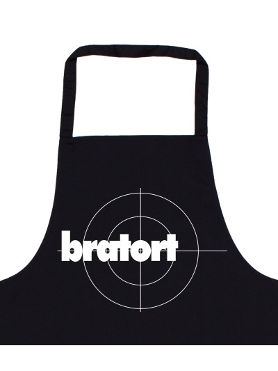 Bratort BBQ Apron with Crosshair Print