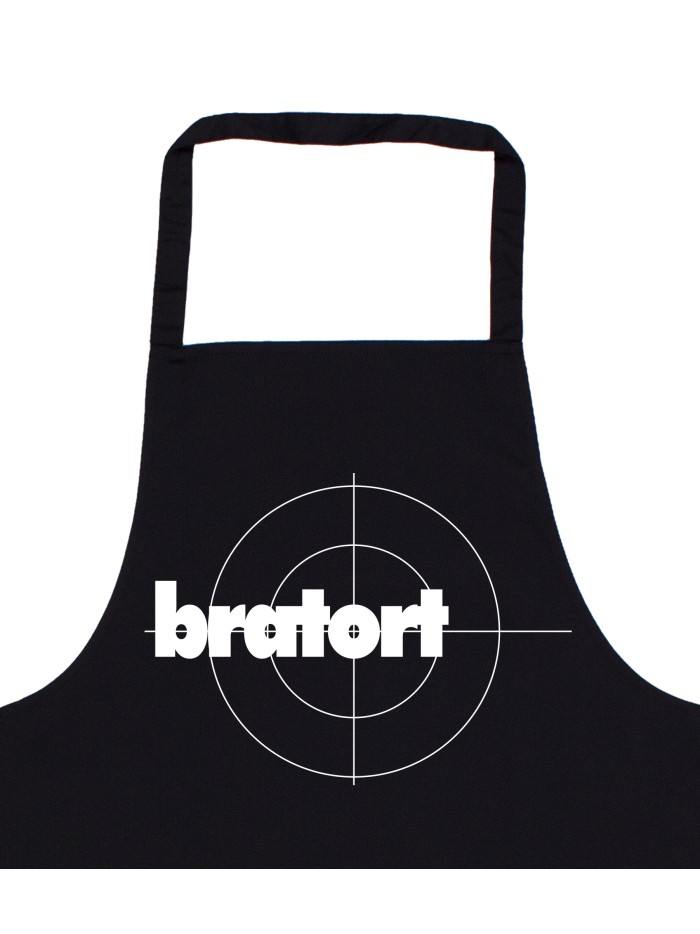 Bratort BBQ Apron with Crosshair Print
