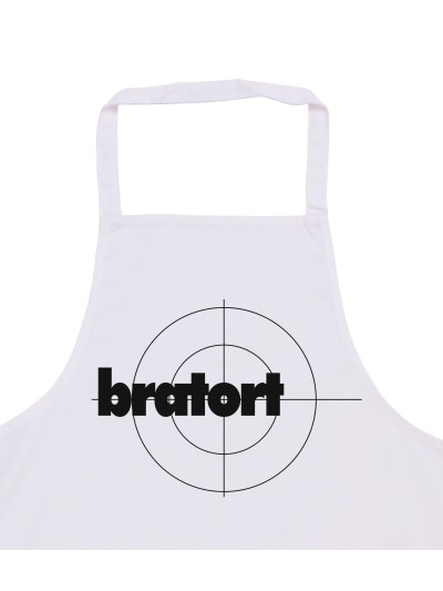 Bratort BBQ Apron with Crosshair Print