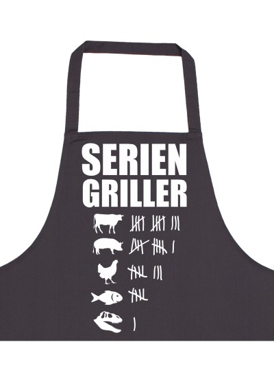 Seriengriller Barbecue Apron with Tally Chart