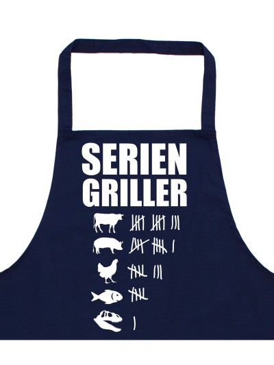 Seriengriller Barbecue Apron with Tally Chart