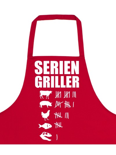 Seriengriller Barbecue Apron with Tally Chart