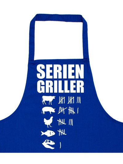 Seriengriller Barbecue Apron with Tally Chart