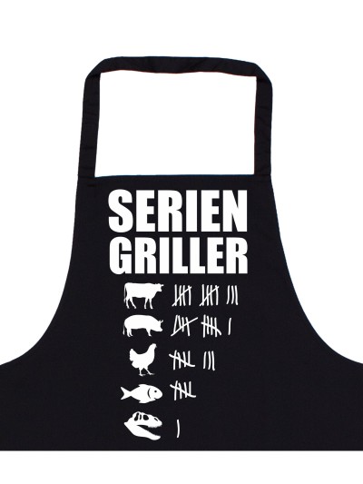 Seriengriller Barbecue Apron with Tally Chart