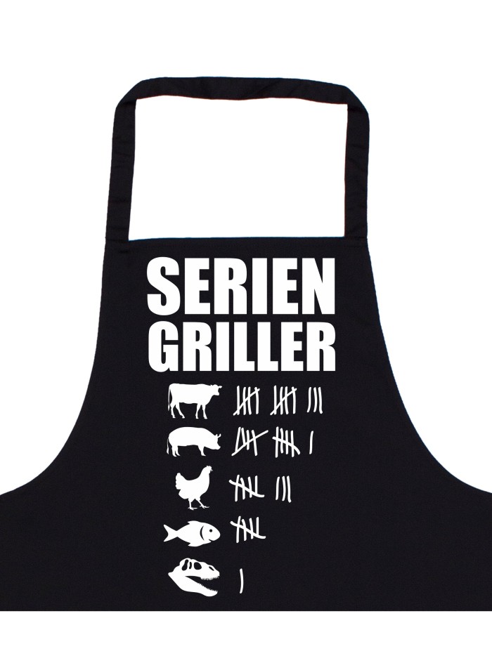Seriengriller Barbecue Apron with Tally Chart