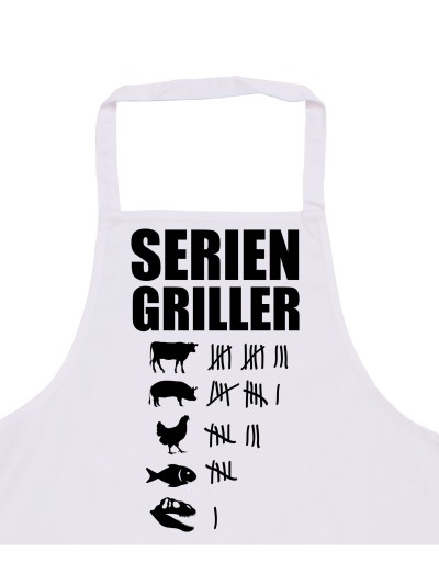 Seriengriller Grillschürze lustige Kochschürze für Männer