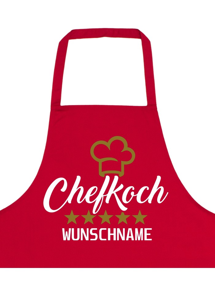 Chefkoch Grillschürze personalisierte Kochschürze für Männer