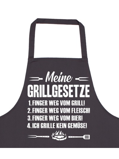 Meine Grillgesetze Apron with Four Grill Rules