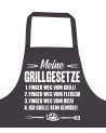 Meine Grillgesetze Grillschürze lustige Kochschürze für Männer