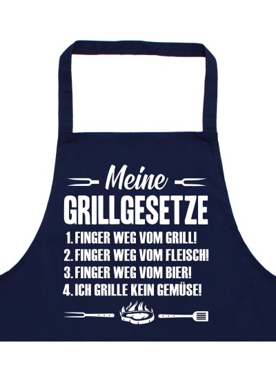 Meine Grillgesetze Apron with Four Grill Rules