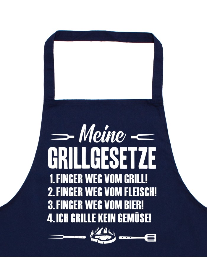 Meine Grillgesetze Grillschürze lustige Kochschürze für Männer