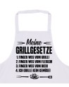 Meine Grillgesetze Grillschürze lustige Kochschürze für Männer
