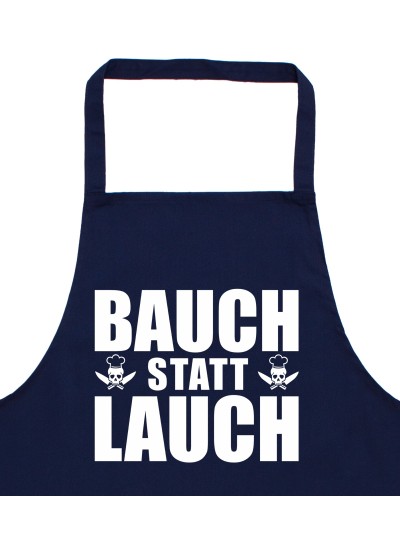 Bauch statt Lauch Grilling Apron with Skulls