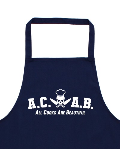 All Cooks Are Beautiful Apron with Skull