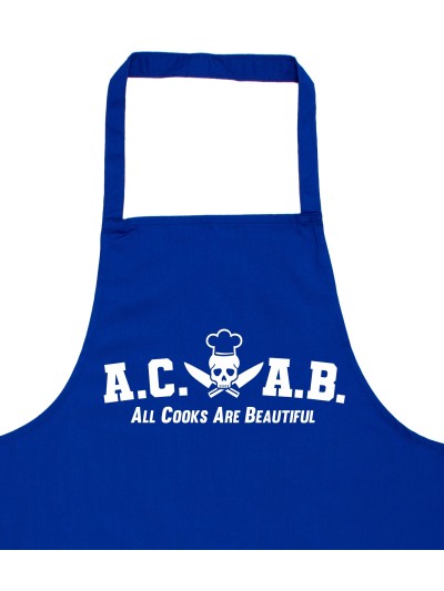 All Cooks Are Beautiful Apron with Skull