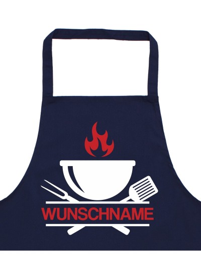Grill Monogram Grillschürze personalisierte Kochschürze für Männer