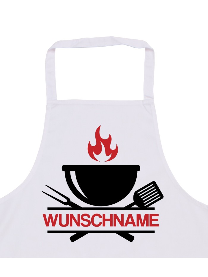 Grill Monogram Grillschürze personalisierte Kochschürze für Männer