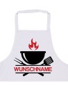 Grill Monogram Grillschürze personalisierte Kochschürze für Männer