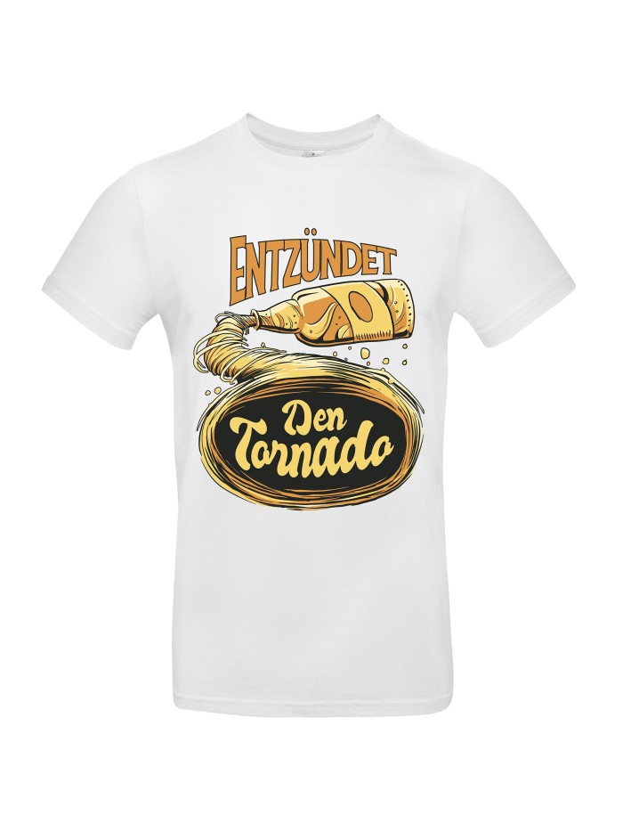 Entzündet den Tornado T-Shirt mit Bierwirbel | Grobe Jungs