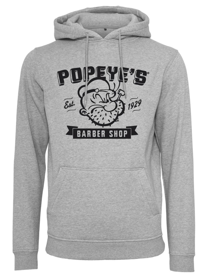 Popeye Barber Shop Hoodie, Grey | grobejungs.de
