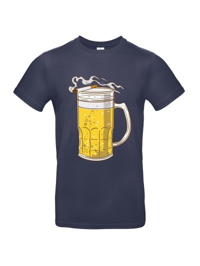 Beer And Cigarette Men's Pub T-Shirt | grobejungs.de