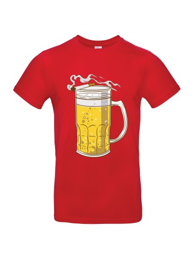 Beer And Cigarette Men's Pub T-Shirt | grobejungs.de