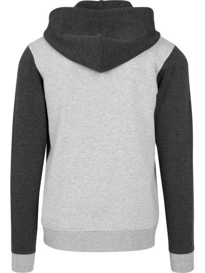 3-Tone Sweat Zip Hoody Black/Grey | grobejungs.de