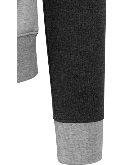3-Tone Sweat Zip Hoody Black/Grey | grobejungs.de