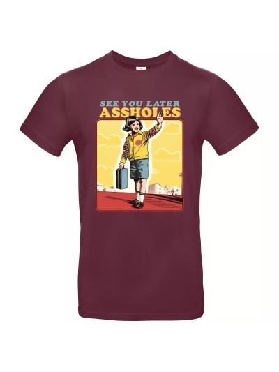 Herren T-Shirt Steven Rhodes See You Later Assholes | grobejungs.de