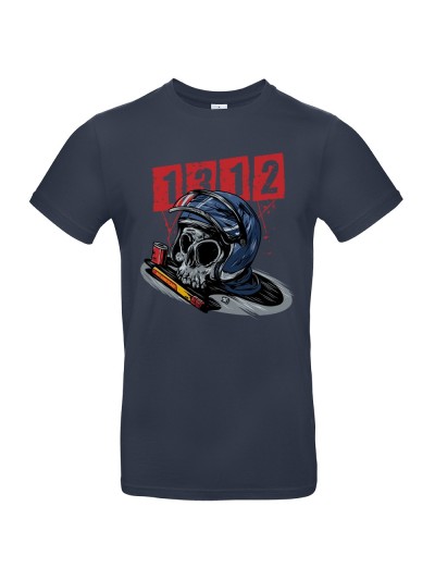 Herren T-Shirt Skeleton Helmet 1312 | grobejungs.de