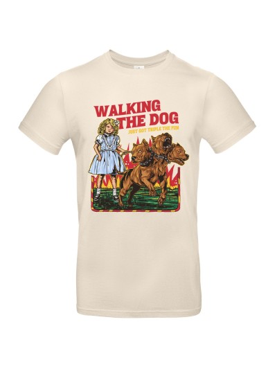 Walking The Dog Steven Rhodes Retro Horror T-Shirt | grobejungs.de