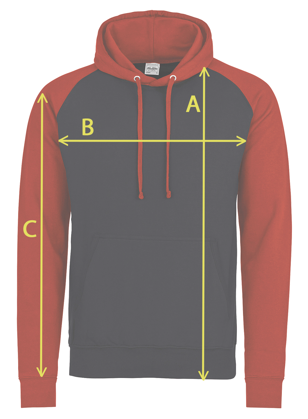 Größentabelle Hoodie